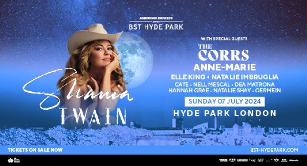 BST Hyde Park headlined by Shania Twain