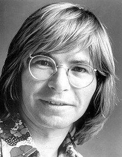 Black and White portrait of John Denver